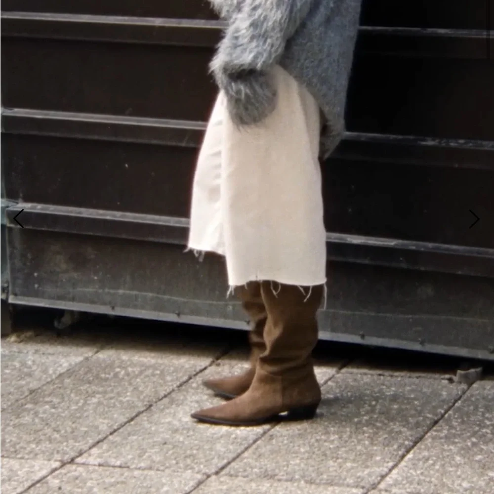 Cassie Tall Vagabond Slouch Boot in Mocha Brown - Picture 8 of 16